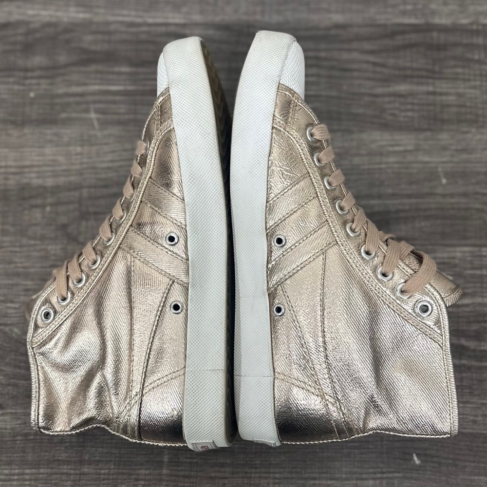 Gola Coaster Gold Metallic High Tops [S9711] - Picture 6 of 15